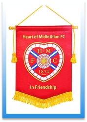 Hearts FC Maroon Colour Football Pennants