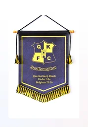 Bespoke custom pennants for club presentations and awards