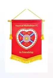 Quality football pennants with custom club crest