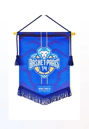 Full colour printed football pennants with fringe